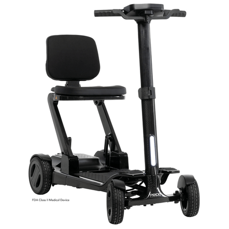 Pride Go Go® Carbon Quick Fold Scooter - Left Angled View
