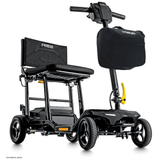 Black Color  Pride Go Go® Super Portable Mobility Scooter -  Angled View
