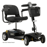 Black Color Pride Go Go® Endurance Li Mobility Scooter -  Angled View