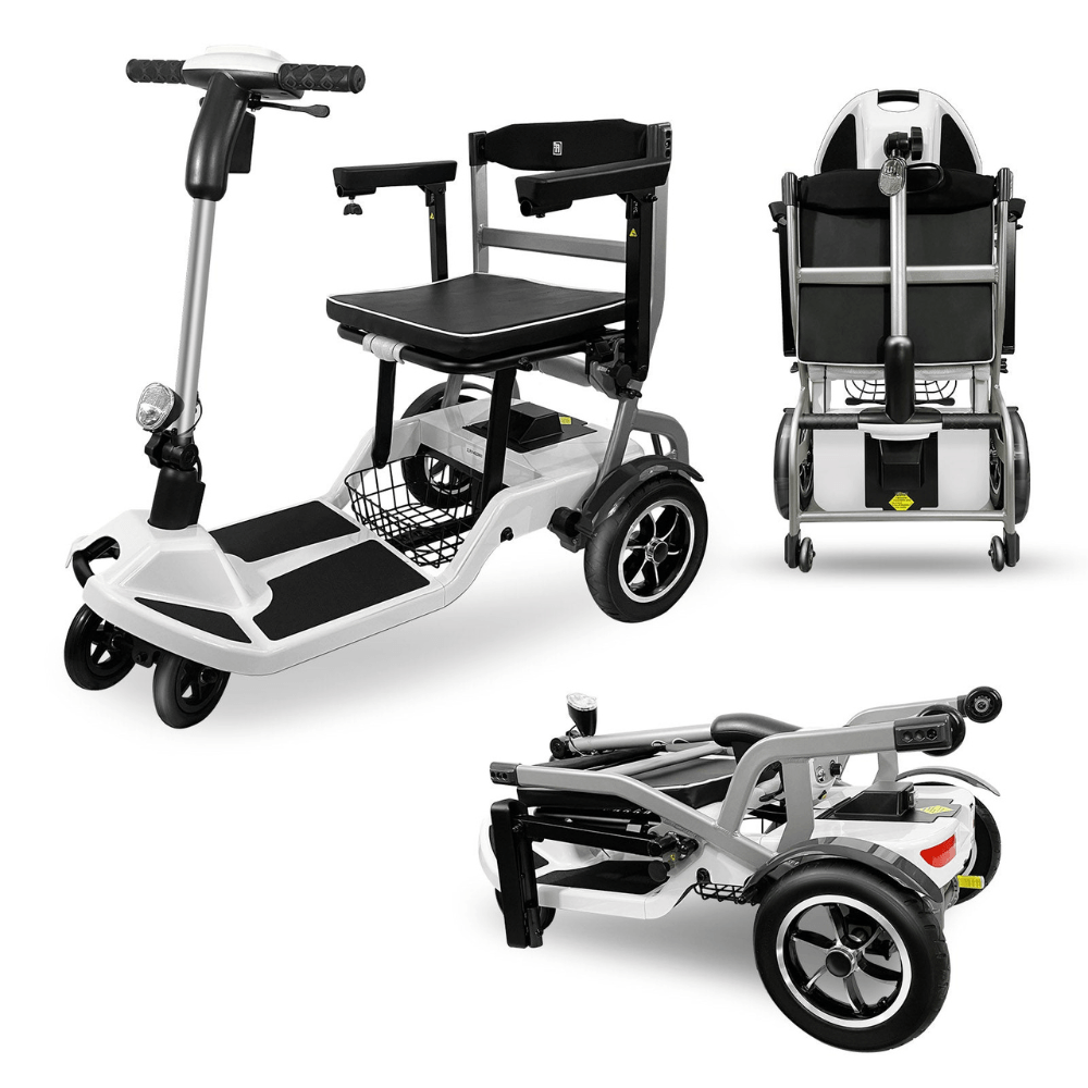 ZiiLIF R3b Ultra Lightweight Folding Mobility Scooter – Airline Approved Travel Scooter