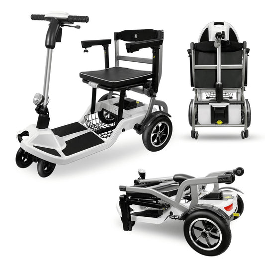 ZiiLIF R3b Ultra Lightweight Folding Mobility Scooter – Airline Approved Travel Scooter