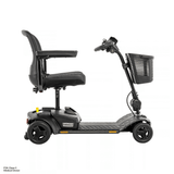 Pride Go Go Elite Traveller® Gen 3 Platinum Mobility Scooter in Black Color -  Side View