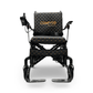 Black Textile ComfyGO Phoenix Carbon Fiber Lightweight Electric Wheelchair - Front View