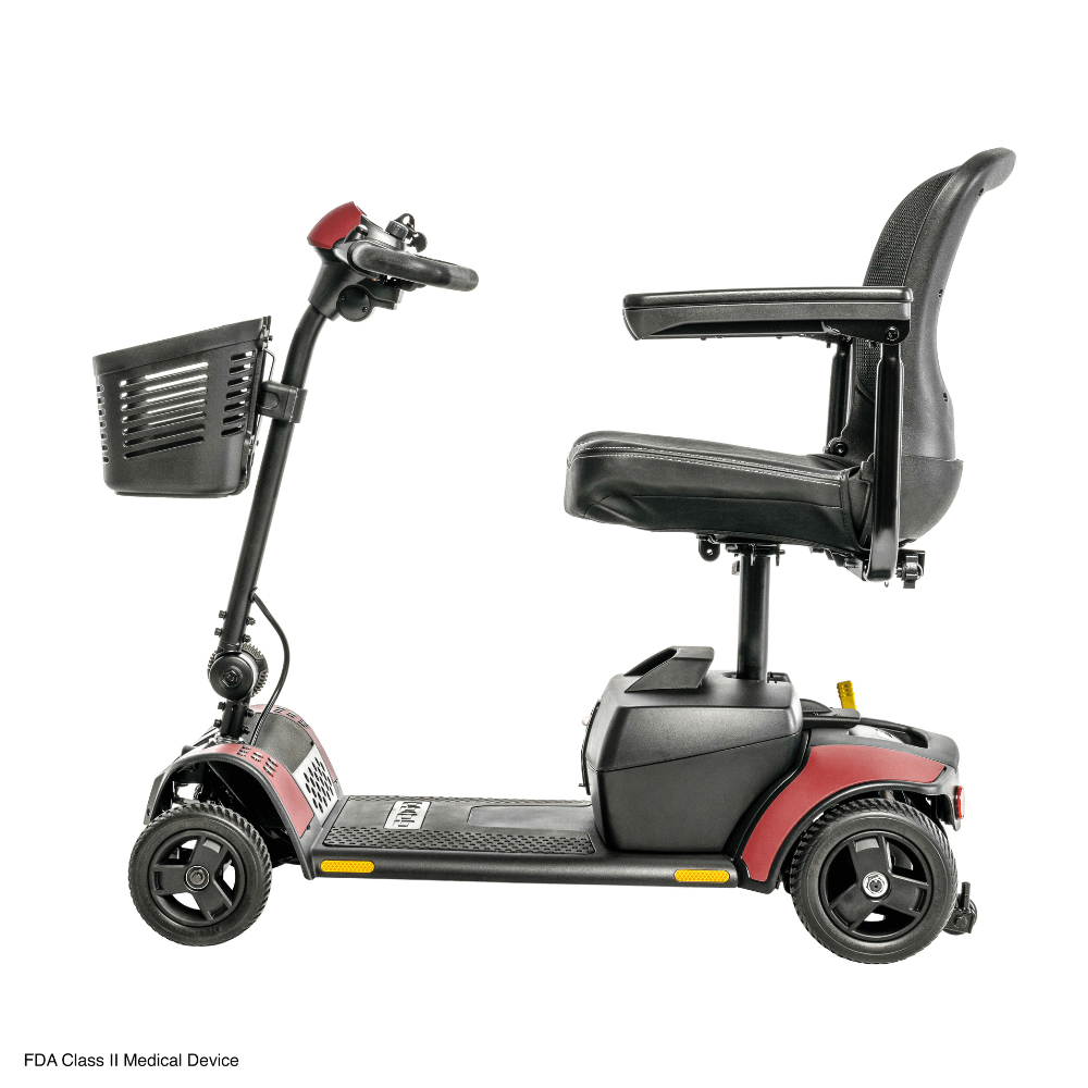  Red Accent Pride Go Go Elite Traveller® 2 Mobility Scooter -  Right Side View