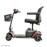  Red Accent Pride Go Go Elite Traveller® 2 Mobility Scooter -  Right Side View