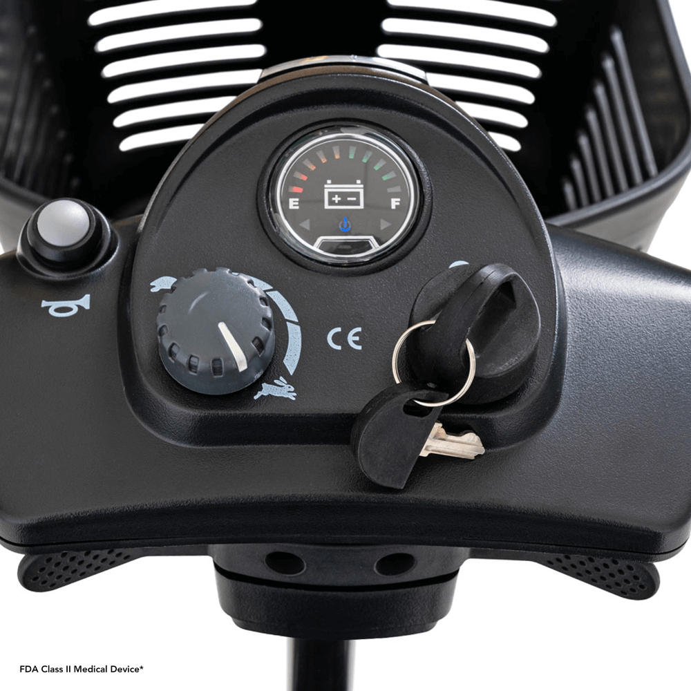 Pride Go Go® Ultra X 4-Wheel Scooter - Close-up View of the Control Panel