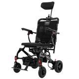 Black Frame Pride Jazzy Carbon Lightweight Power Wheelchair with Headrest