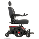 Cardinal Red Color Pride Jazzy® EVO 614 Active-Trac Suspension Powerchair - Side View