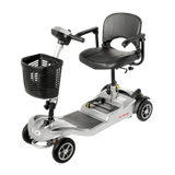 EV Rider Silver Nomad 4-Wheel Mobility Scooter -  Angled View