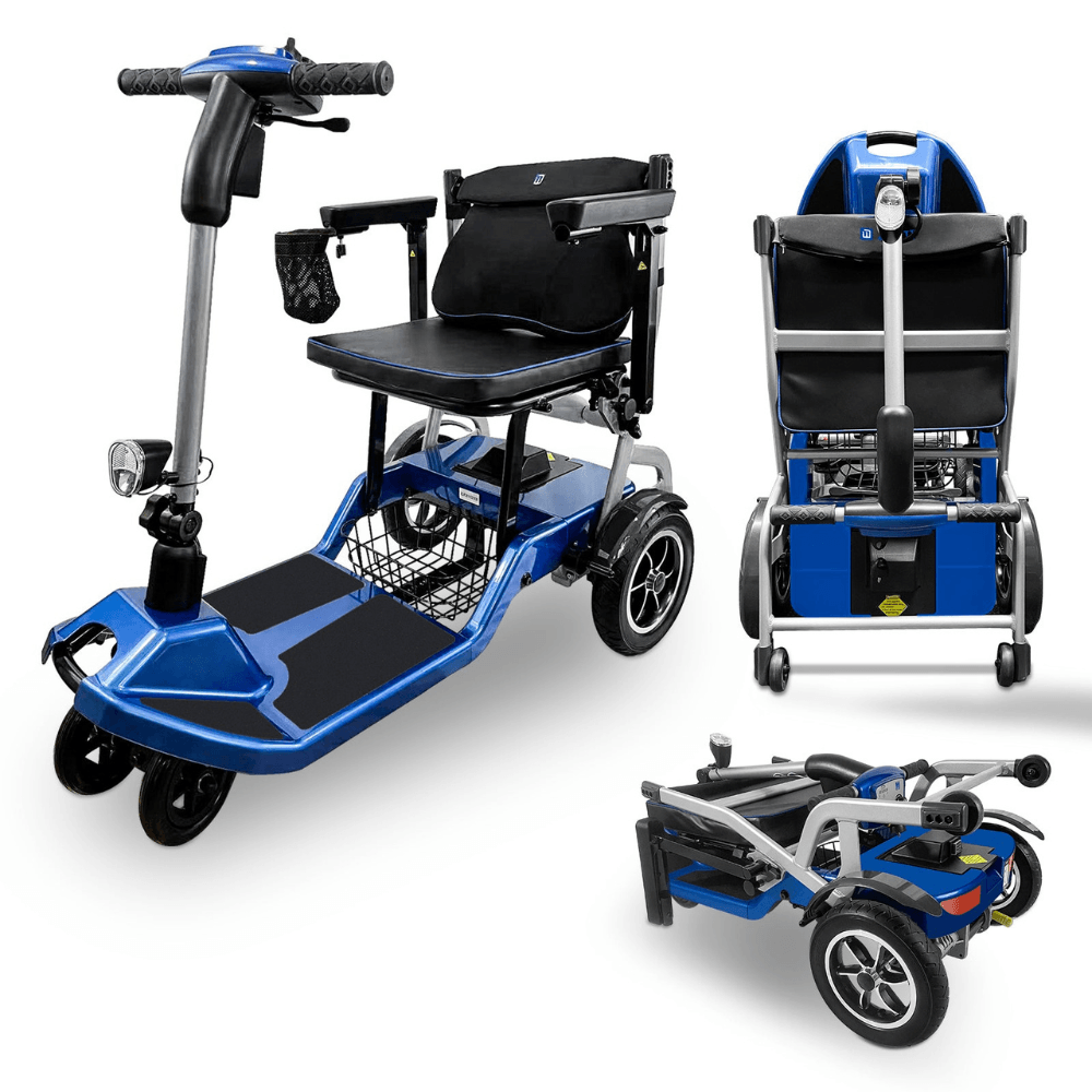 ZiiLIF R3b Ultra Lightweight Folding Mobility Scooter – Airline Approved Travel Scooter