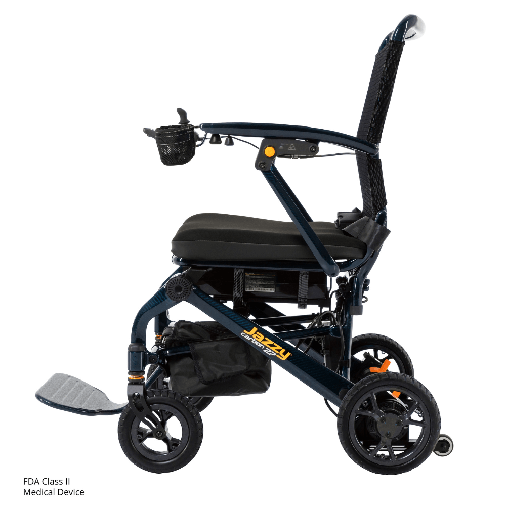 Jazzy® Carbon 27 Ultra Lightweight Carbon Fiber Travel Powerchair