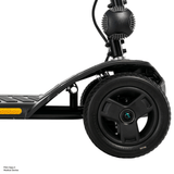 Pride Go Go® Ultra X Gen 3 4-Wheel Mobility Scooter In black Color -  Front Wheel Closeup View
