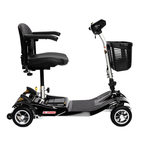  EV Rider Black Nomad 4-Wheel Mobility Scooter - Side View