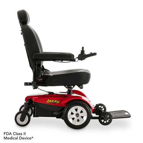 Pride Jazzy Select® Mid-Wheel Drive Power Chair - Side View