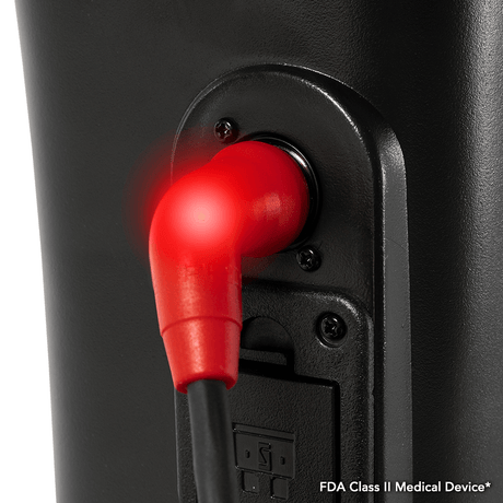  Pride Victory® Platinum 4 Wheel Mobility - Closeup View of the 360 degree Charging Port