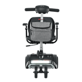 Gloss Black Metro Mobility Air Classic Compact Foldable Mobility Scooter - Front View