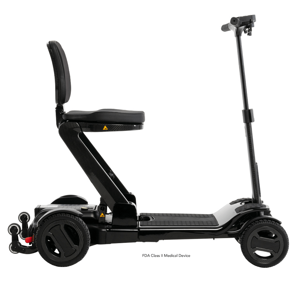 Pride Go Go® Carbon Quick Fold Scooter -  Left Side View