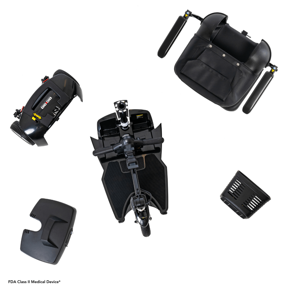 Pride Go Go® Ultra X 3-Wheel Scooter Assembly Parts