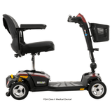Red Color Pride Go Go® Endurance Li Mobility Scooter -  Side View