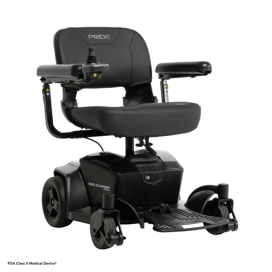 Pride Go Chair® MED Portable Power Wheelchair - Angled View