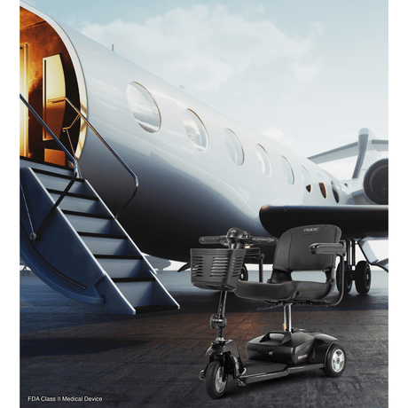 Pride Go Go® Ultra X 3-Wheel Scooter Airplane Background