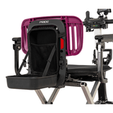 Sugar Plum Color Pride i-Go™ Lightweight Folding Travel Scooter Closeup View of the back Compartment
