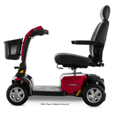 Candy Apple Red Color Pride Victory® LX Sport Outdoor Mobility Scooter - Side View