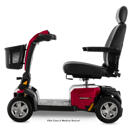 Candy Apple Red Color Pride Victory® LX Sport Outdoor Mobility Scooter - Side View