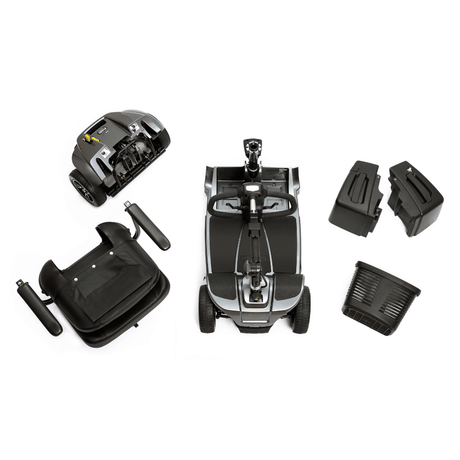 Pride Revo® 2.0 Portable 4-Wheel Scooter Disassembled Parts