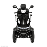 Matte Black Color Pride BAJA® Raptor 2 Outdoor 4-Wheel Scooter - Front View