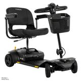 Pride Go Go® Ultra X Gen 3 4-Wheel Mobility Scooter In black Color -  Angled View