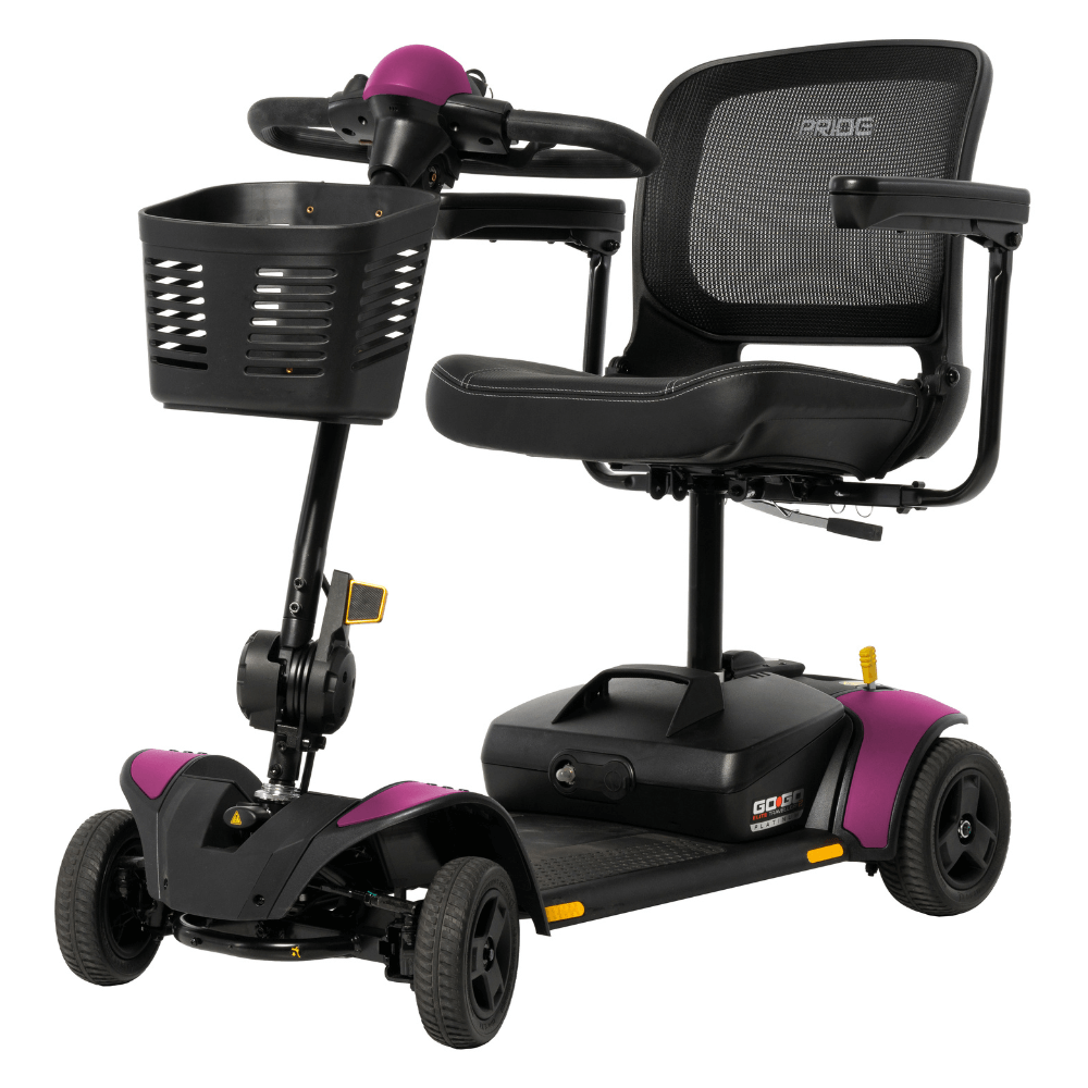 Sugar Plum Accent Pride Go Go Elite Traveller®2 Platinum 4-wheel - Angled View