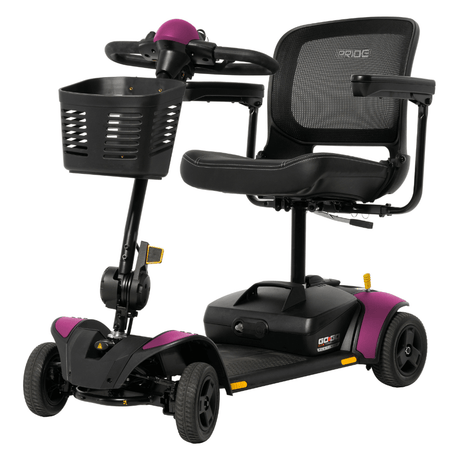 Sugar Plum Accent Pride Go Go Elite Traveller®2 Platinum 4-wheel - Angled View