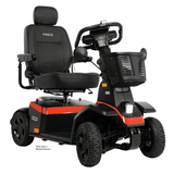 Red Color Pride PX4 All Terrain Mobility Scooter - Angled View