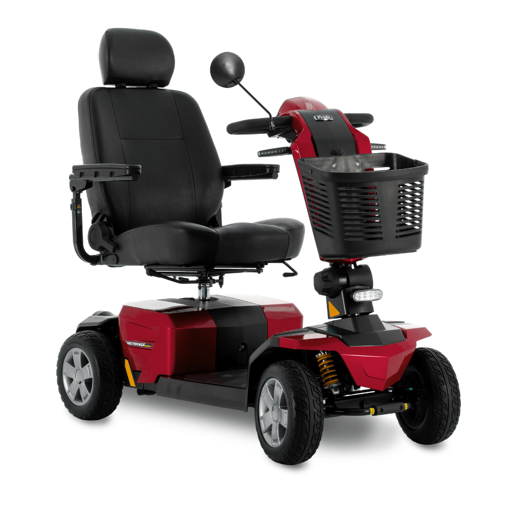True Blue Color Pride Victory® LX Sport Outdoor Mobility Scooter - Angled View