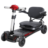 Enhance Mobility MobiFree Folding Mobility Scooter in Red Color - Semi Folded