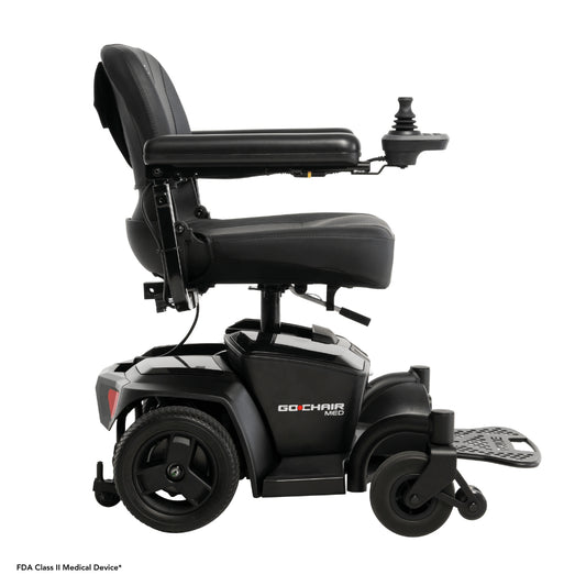 Pride Go Chair® MED Portable Power Wheelchair - Side View