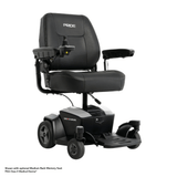 Pearl White Color High Back Seat Pride Go Chair® Portable Disassembling Power Wheelchair - Angled View