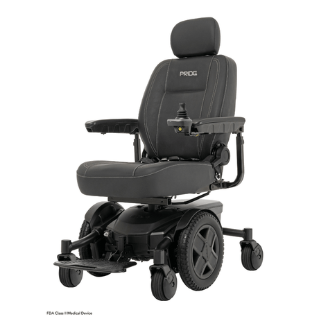 Black Color Pride Jazzy® EVO 613 Narrow Powerchair - Angled View