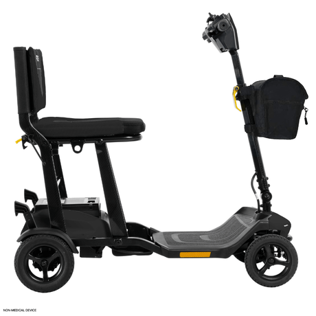 Black Color  Pride Go Go® Super Portable Mobility Scooter -  Side View