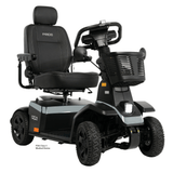 Satin Aluminum Color Pride PX4 All Terrain Mobility Scooter - Angled View