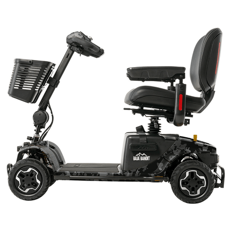 Black Camo Color Pride Baja® Bandit All Terrain Mobility Scooter - Side View
