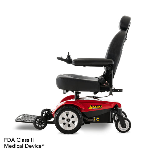 Pride Jazzy Select® Mid-Wheel Drive Power Chair - Side View