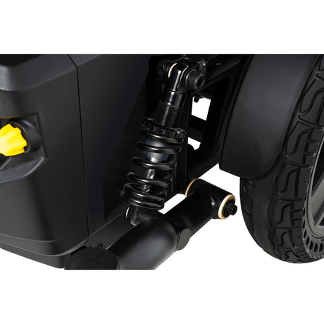 Jazzy® EVO 614 Active-Trac Suspension Powerchair - Closeup view of the Suspension