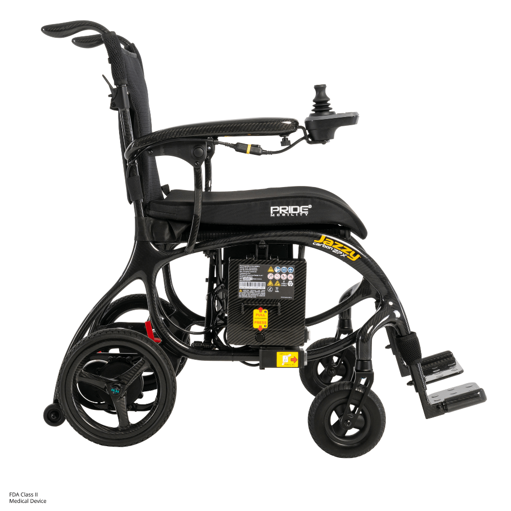 Pride Jazzy® Carbon 27X Ultra Lightweight Folding Electric Wheelchair