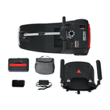 Glossy Black Metro Mobility Air Classic Compact Foldable Mobility Scooter - 5 Parts