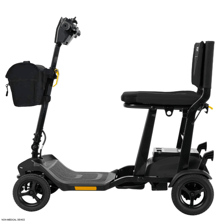 Black Color  Pride Go Go® Super Portable Mobility Scooter -  Side View