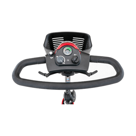 Blue Pride Go Go Elite Traveller® 3-Wheel Scooter 18AH Battery - Close-up View of the Control Panel 