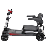 Enhance Mobility MobiFree Folding Mobility Scooter in Red Color - Semi Folded