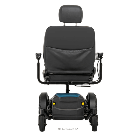 Iceberg Blue Color Pride Jazzy® EVO 614HD Heavy Duty Powerchair - Rear View